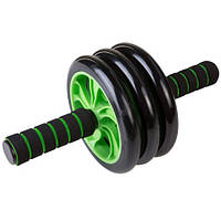 Ролик для пресса с ковриком (3 колеса) 20 см Roller Wheel 84009