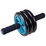 Ролик для преса з килимком (3 колеса) 20 см Roller Wheel 84009, фото 2