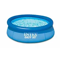 Сімейний наливний басейн Intex 28110 Easy Set Інтекс 244х76 см круглий з надувним бортом