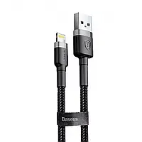 Кабель Baseus Cafule 1m USB to Lightning Black Gray (CALKLF-AG1)