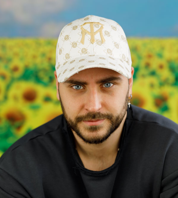 Чоловіча кепка бейсболка білий 539AF