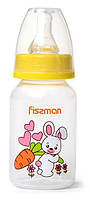 Пляшка дитяча для годування Fissman Babies "Зайчик" 120мл greenpharm