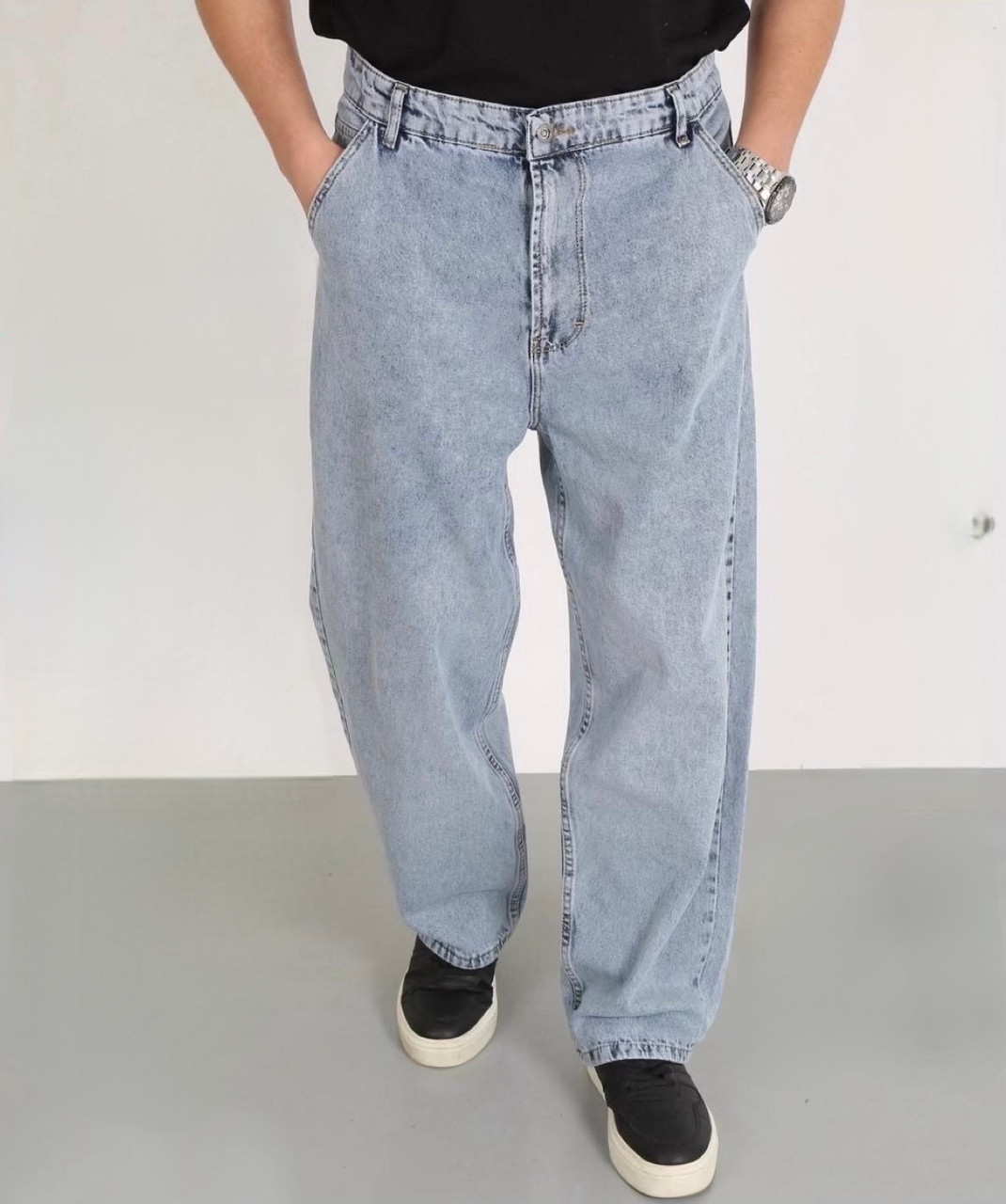 Джинси Willmen чоловічі широкі скейтери, 32, Колір іржі 31, Блакитний, фото 1