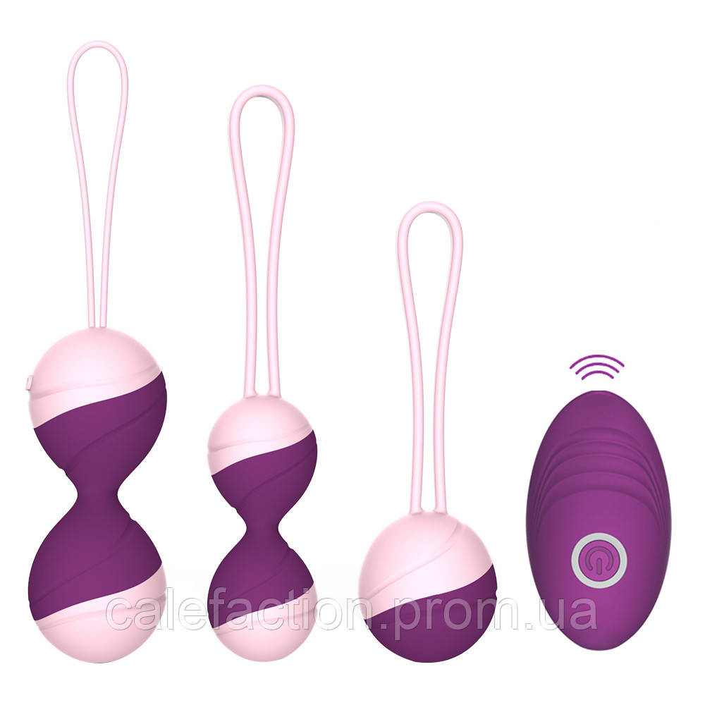 Набір кульок Кегеля з вібрацією, Вагінальні кульки, що вібрують, з пультом управління, інтимні іграшки