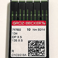 Иглы для промышленных швейных машин Groz-Beckert DPx5, R, №90/14 (6775)