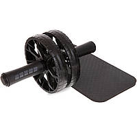 Ролик гімнастичний колесо для преса подвійне 16 см SP-Sport FI-1707