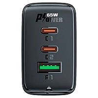 Мережевий зарядний пристрій ACEFAST A41 PD65W GaN Black, фото 4
