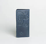 Шкіряний гаманець ручної роботи 'Котики', якісний клатч-гаманець, фото 2