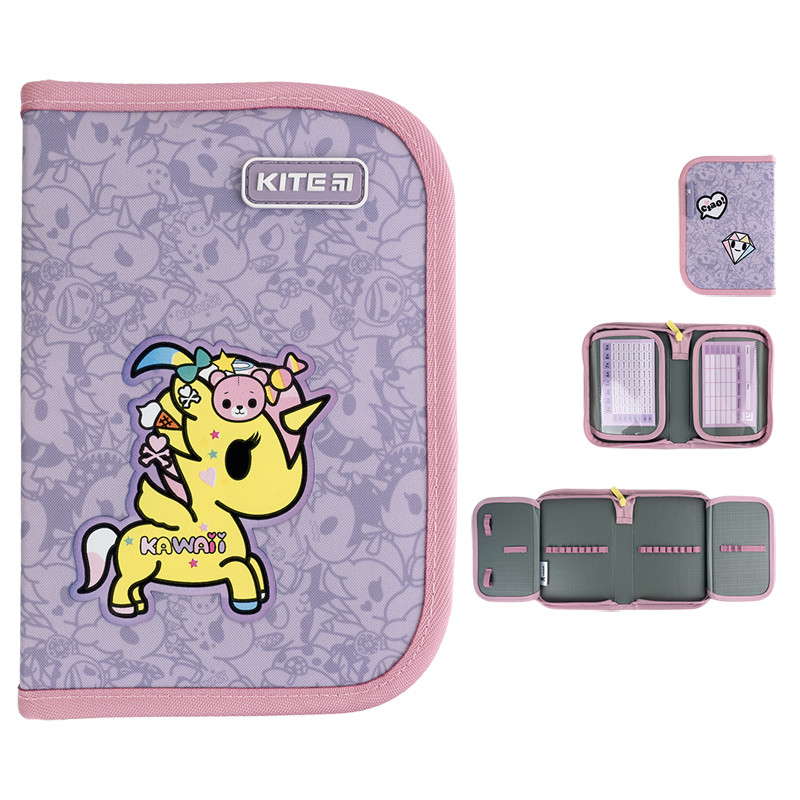 Пенал-книжка без наповнення Kite NEW tokidoki 20x14x4 (TK24-622)