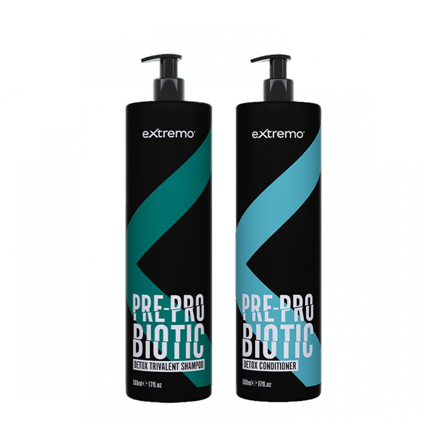 Набір Extremo Pre-Probiotic Detox Trivalent шампунь та кондиціонер тривалентні з пробіотиком (67056)