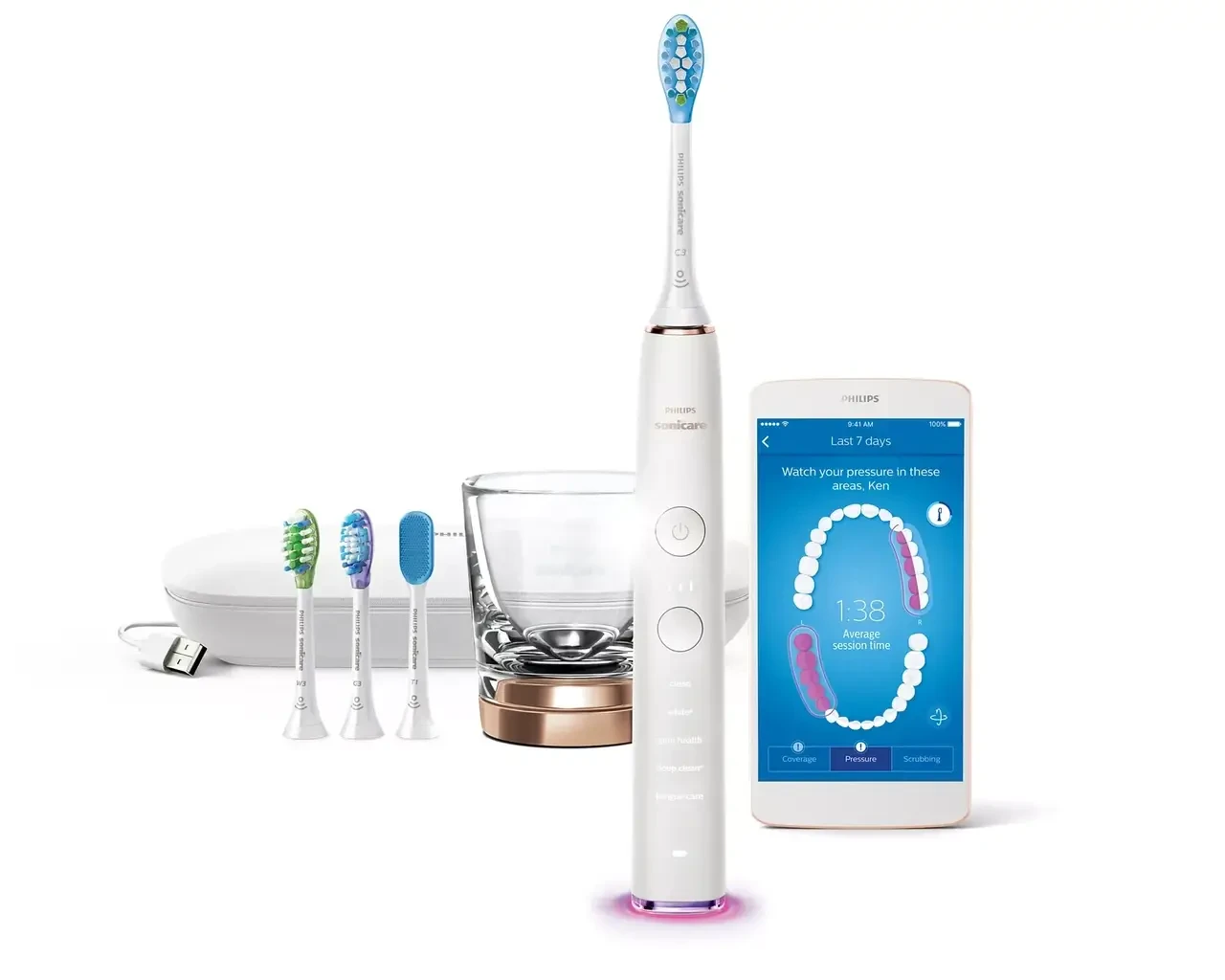 PHILIPS Sonicare DiamondClean 9400 HX9985/58 Електрична зубна щітка, фото 1