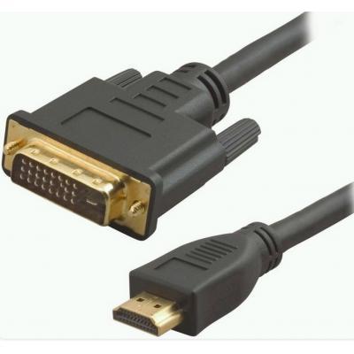 Кабель HDMI to DVI 24pin, 1.8m Atcom (3808) Мультимедіа, HDMI to DVI, 1м, з 2-ма феритами