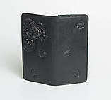 Шкіряний гаманець ручної роботи 'Котики', якісний клатч-гаманець, фото 5