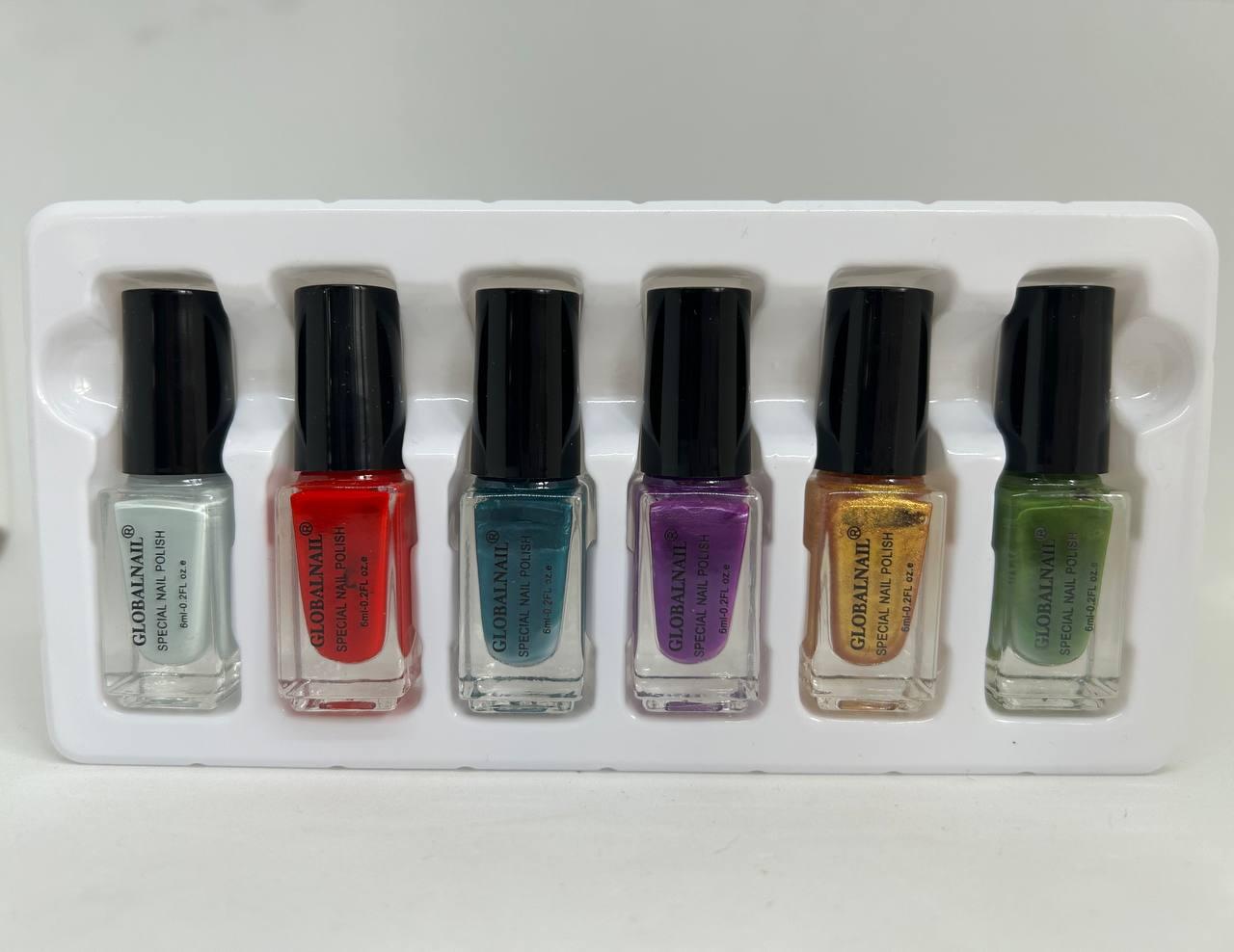 Набір лак-красок для стемпінгу- кольорові