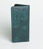 Шкіряний гаманець ручної роботи 'Котики', якісний клатч-гаманець, фото 5