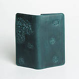 Шкіряний гаманець ручної роботи 'Котики', якісний клатч-гаманець, фото 2