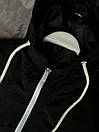 Вітровка куртка чоловіча демісезонна чорна з капюшоном Nike Deep Black, фото 3