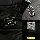 Вітровка куртка чоловіча демісезонна чорна з капюшоном Nike Deep Black, фото 5