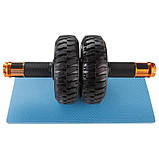 Колесо ролик для преса подвійний 15 см 1032, фото 4