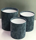 Коробка середня висока без кришки (Сіро-голубий), фото 2