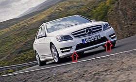 MERCEDES C-CLASS C W204 W 204 LED ДИОДИ ГОДИ ГАНІ В AMG БАМПЕР 