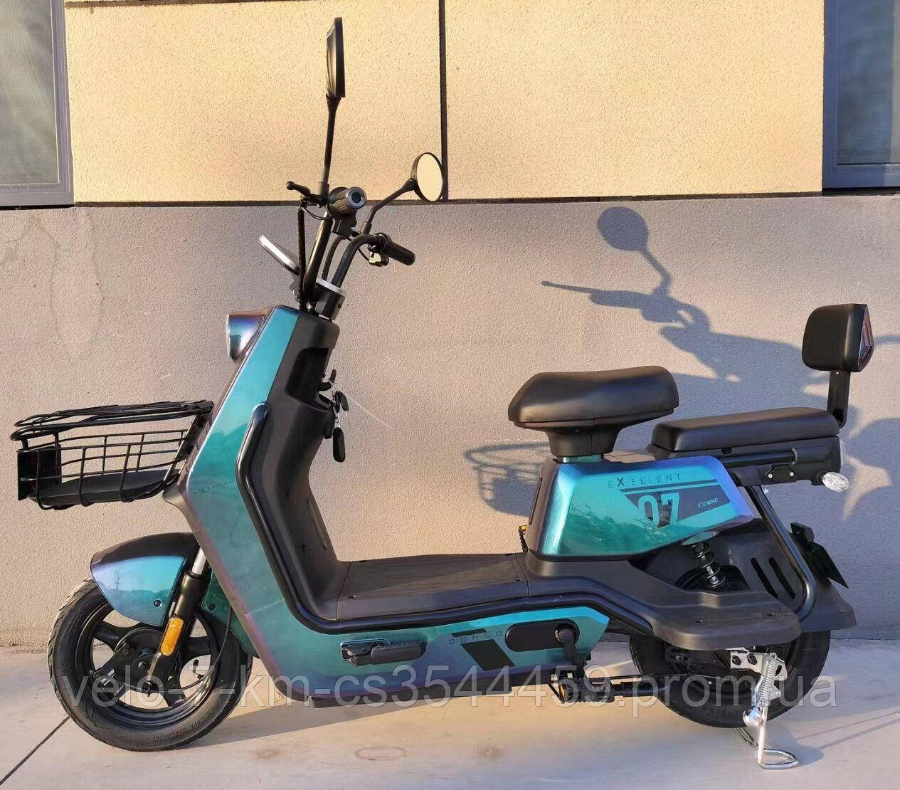 Електричний мопед Corso Exellent EX-19520(1) двигун 650W, акумулятор 72V/20Ah, в коробці