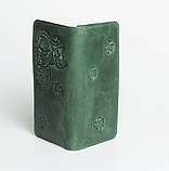 Шкіряний гаманець ручної роботи 'Котики', якісний клатч-гаманець, фото 5