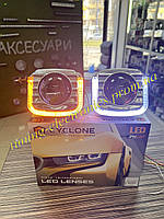BiLed Светодиодные LED линзы 3.0 дюйма CYCLONE 45 Watt 5000K би-лед 45W с масками U-образные с поворотами
