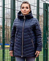 Стильная женская куртка на синтепоне 100, ткань "Плащевка" 54, 58 размер 54