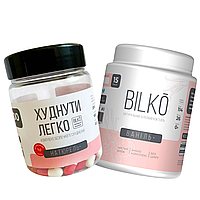 Білковий коктейль Bilko ( 0,45 кг ) для заміни прийому їжі + Ефективний Жироспалювач ( 100 капс.)