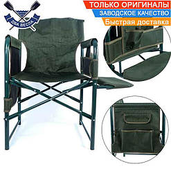 Коропове крісло зі столиком Ranger Guard Lite до 130 кг велике складане крісло рибальське з кишенями, сталь з полімерним покриттям