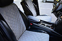 Накидки на сиденья автомобиля передние, серый