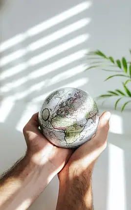 Глобус Solar Globe Mova "Terra Incognitta" 114 мм білий (MG-45-WCT), фото 2