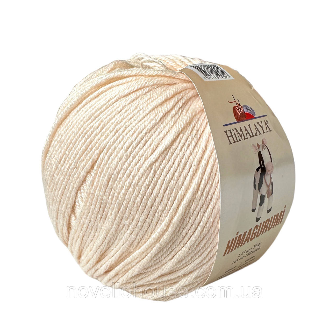 Himalaya HIMAGURUMI (Гімалаї Хімагурумі) № 30105 світлий персик (Пряжа напівбавовна, нитки для в'язання) 50 г