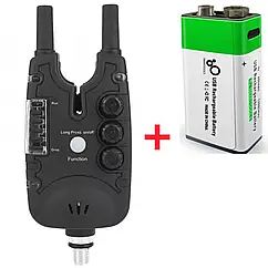 Сигналізатор клювання Feima FA 28 з антивором + крона Зелений