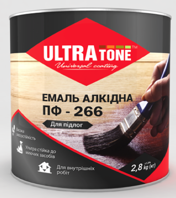 Емаль ПФ-266 для підлоги «ULTRAtone» Жовто-коричнева