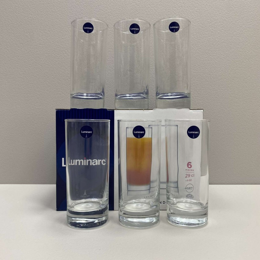 Набір високих склянок 6 шт 290 мл Luminarc Islande N1316