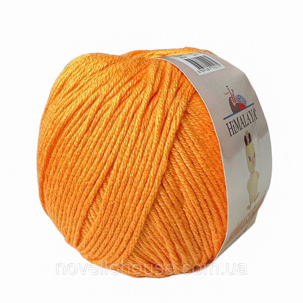 Himalaya HIMAGURUMI (Гімалаї Хімагурумі) № 30127 помаранчевий (Пряжа напівбавовна, нитки для в'язання) 50 г