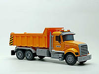 Машинка Yi wu jiayu Самоскид "Heavy Dutyt Dump Truck" 32 см жовтий PY6911A, фото 3