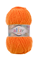 Нитки пряжа для в'язання велюрова плюшева SOFTY PLUS Софті Плюс № 6 - помаранчевий