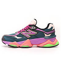 Женские кроссовки New Balance 9060 Purple Acid Multicolor, разноцветные нью беланс 9060 беленс NB 9060