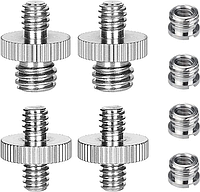 Набор адаптеров и переходников 1/4 дюйма та 3/8 дюйма для DSLR-камеры/штатива/монопода/шаровой головки/вспышки