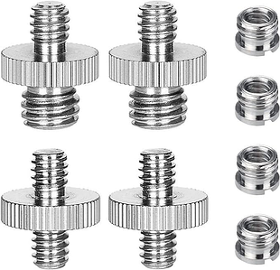 Набір адаптерів та перехідників 1/4 дюйми та 3/8 дюйми для DSLR-камери/штатива/монопода/кульової головки/спалаху