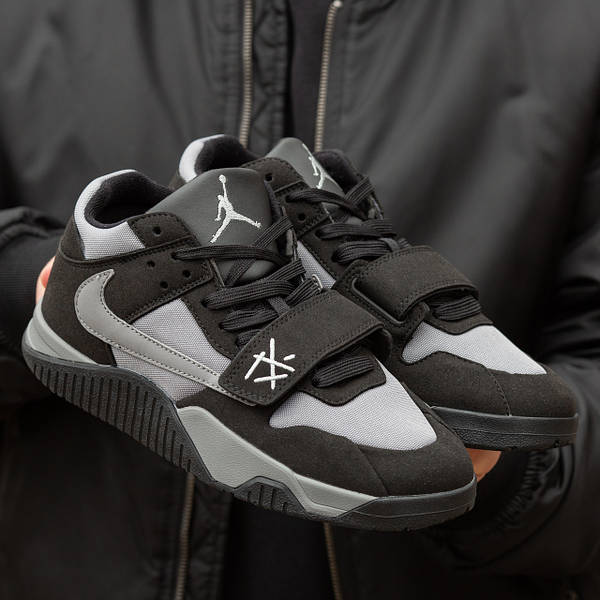Nike Air Jordan Cut The Check x Travis Scott Black Grey rykav ua