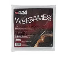 Простирадло SexMAX WetGAMES Sex sheet, 180 x 220 cm колір біле