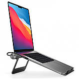 Підставка для ноутбуку + HUB WIWU 8 in 1 A821CH Grey, фото 6