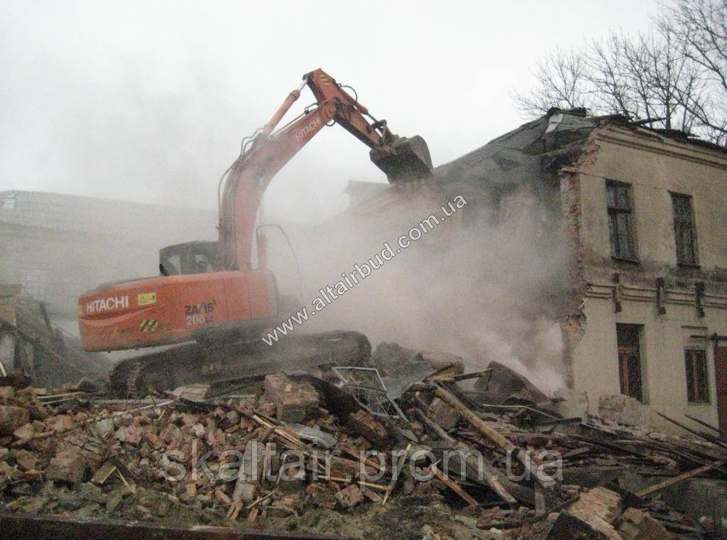 Демонтаж промислових і цивільних будівель і споруд, розбір завалів