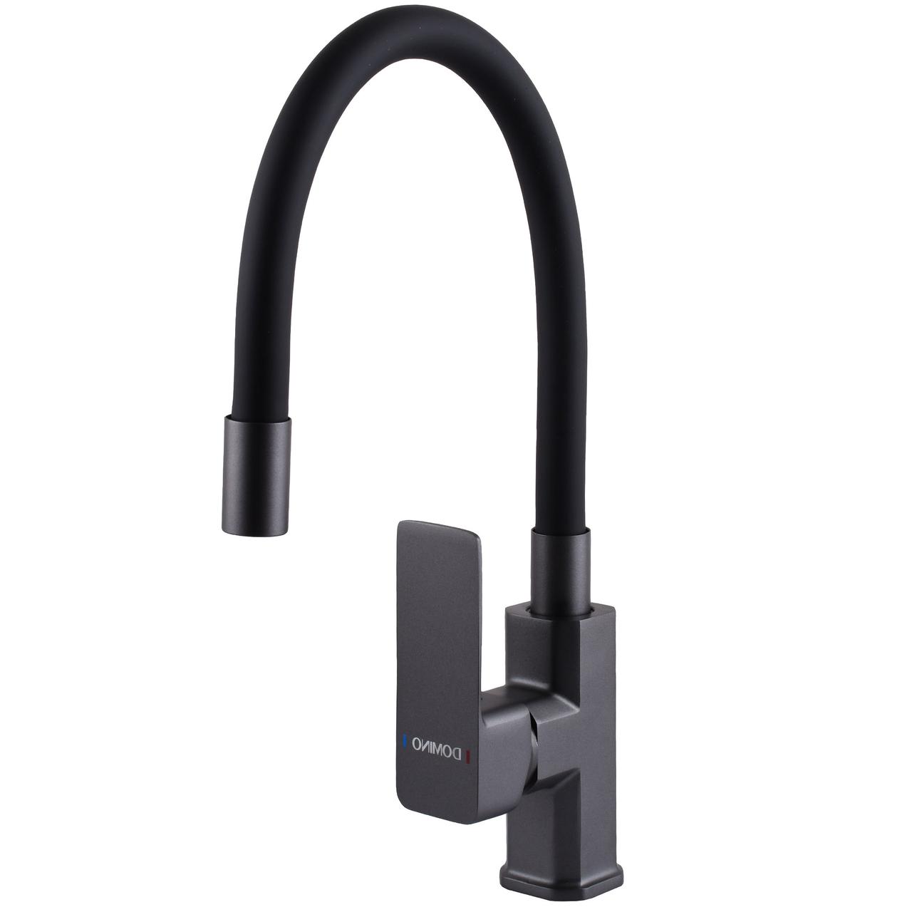 Змішувач для кухні DOMINO MALIBU DMM-203LR-GP-BLACK, фото 1
