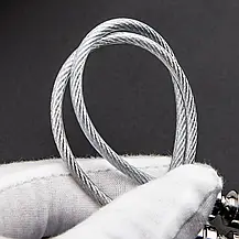 Замок блокіратор із тросом на вікна, двері + 2 ключі, Захисний замок на вікна блокіратор для дітей, фото 5