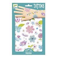 Набір наліпок на тіло "Польові квіти" Djeco DJ09585, Time Toys